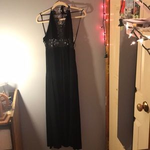 Crochet top maxi dress